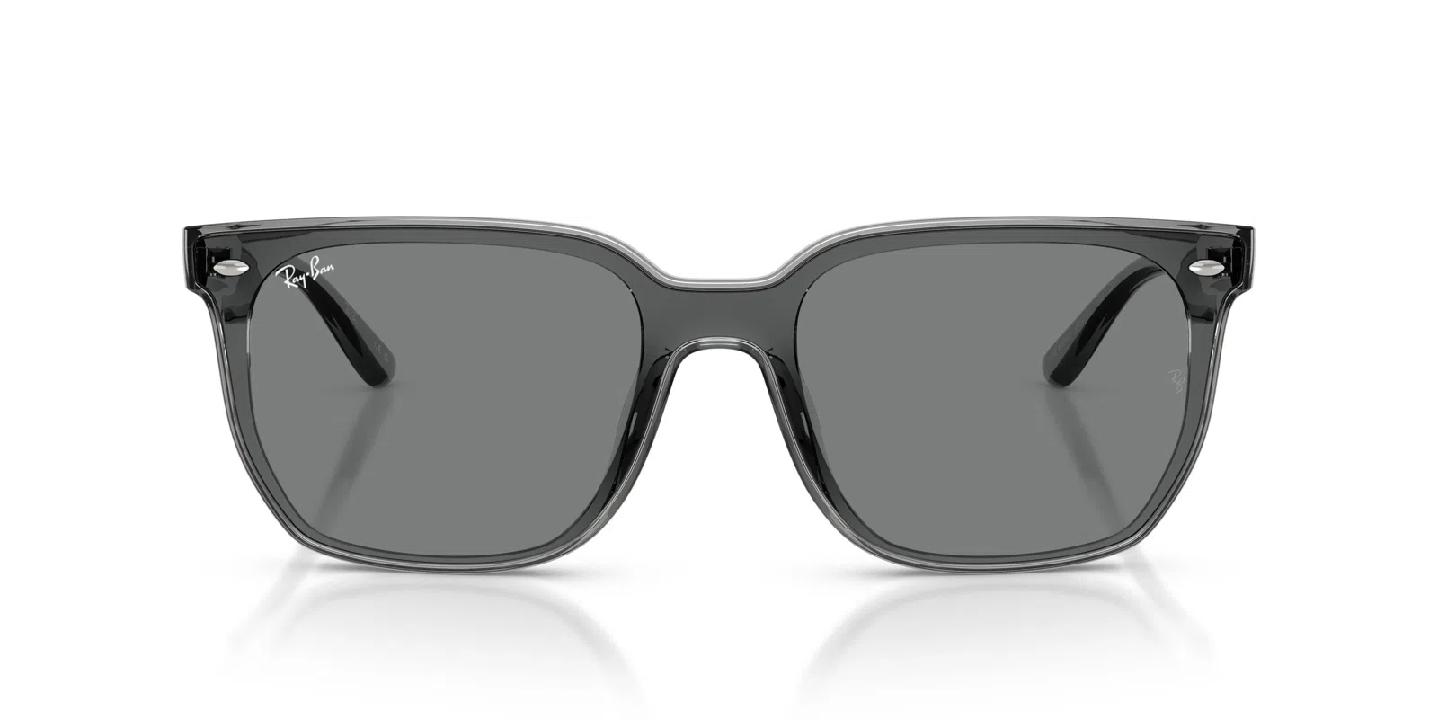 Ray-Ban 4466D Sunglasses - Transparent Grey - view 9
